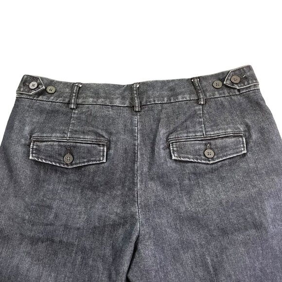 Express Jeans wide leg dark wash jeans women's sz 4 - Picture 7 of 8